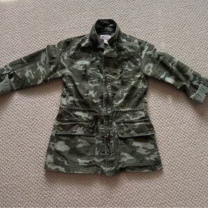Arizona Jean Company Women's Camo Utility Jacket - Olive Green